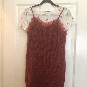 Free people Red Slip Dress- Size 4